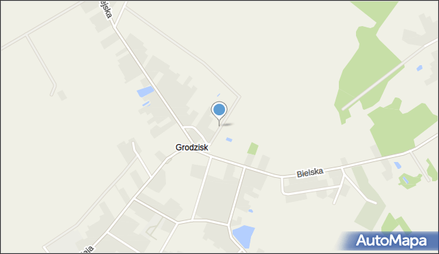 Grodzisk powiat siemiatycki, Zaułek, mapa Grodzisk powiat siemiatycki