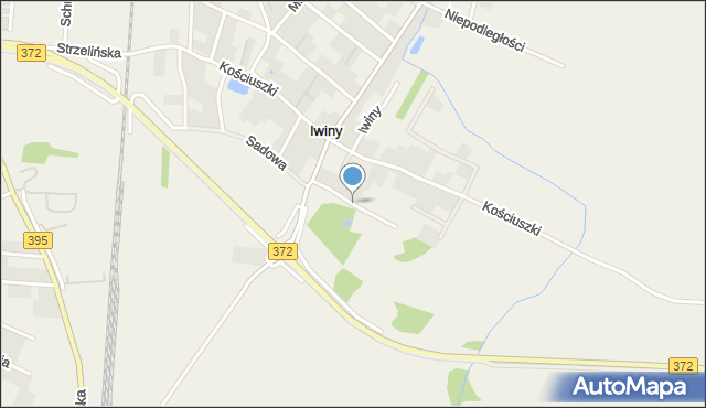 Iwiny gmina Siechnice, Zaciszna, mapa Iwiny gmina Siechnice