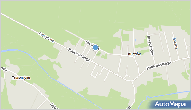 Kalety powiat tarnogórski, Zapolskiej Gabrieli, mapa Kalety powiat tarnogórski