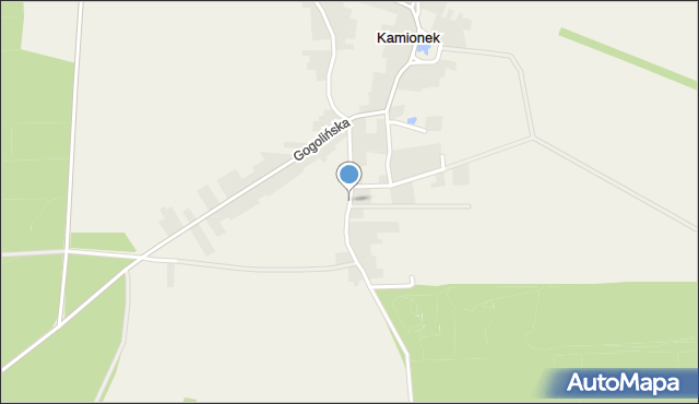 Kamionek gmina Gogolin, Zakrzowska, mapa Kamionek gmina Gogolin
