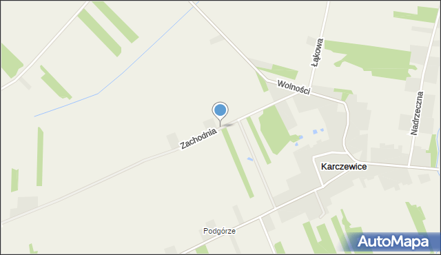 Karczewice, Zachodnia, mapa Karczewice