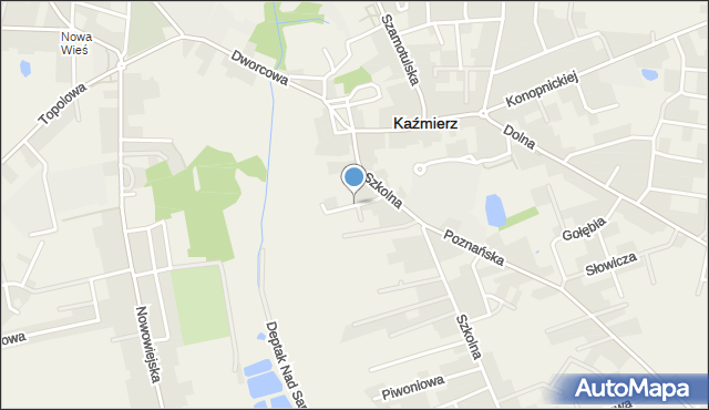 Kaźmierz, Zaułek, mapa Kaźmierz