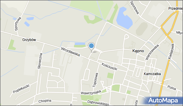 Kępno, Zachodnia, mapa Kępno