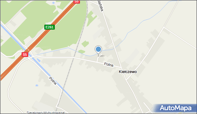 Kiełczewo, Zaułek, mapa Kiełczewo