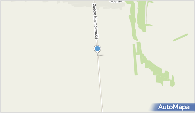 Kosmolów, Zadole Kosmolowskie, mapa Kosmolów