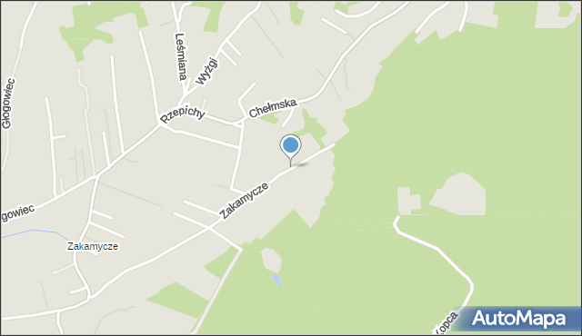 Kraków, Zakamycze, mapa Krakowa