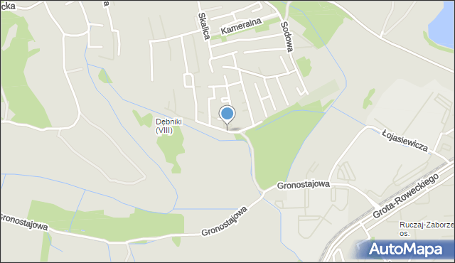 Kraków, Zakrzowiecka, mapa Krakowa
