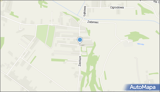 Kryspinów, Zaolsze, mapa Kryspinów