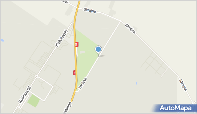 Kutno, Zacisze, mapa Kutno