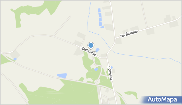 Łęgi gmina Dobra (Szczecińska), Zachodnia, mapa Łęgi gmina Dobra (Szczecińska)