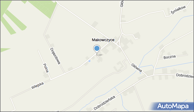 Makowczyce, Zamknięta, mapa Makowczyce