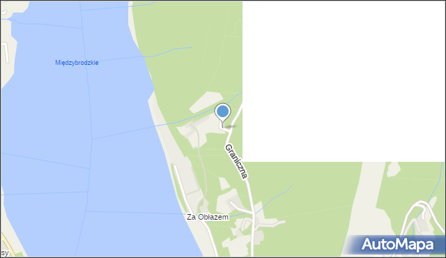 Międzybrodzie Bialskie, Zaobłazie, mapa Międzybrodzie Bialskie