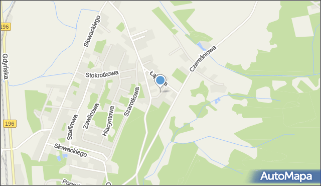 Miękowo gmina Czerwonak, Zacisze, mapa Miękowo gmina Czerwonak