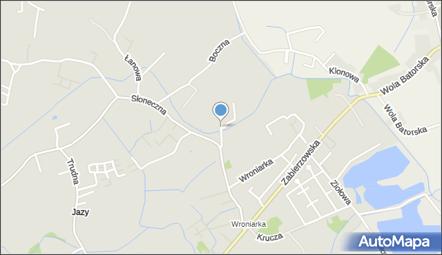 Niepołomice, Zacisze, mapa Niepołomice