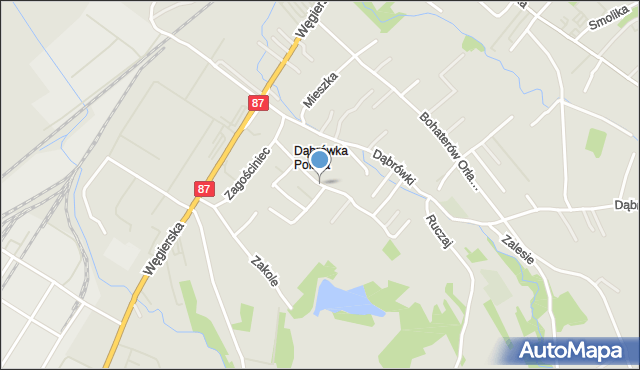 Nowy Sącz, Zakole, mapa Nowego Sącza