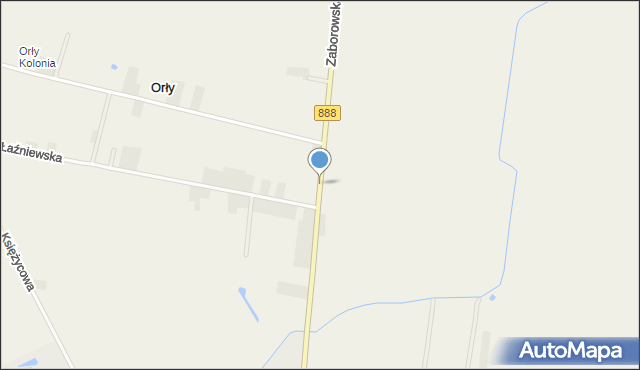 Orły gmina Ożarów Mazowiecki, Zaborowska, mapa Orły gmina Ożarów Mazowiecki