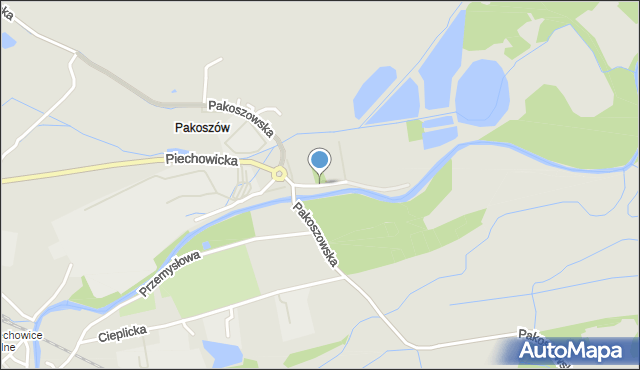 Piechowice powiat karkonoski, Zamkowa, mapa Piechowice powiat karkonoski