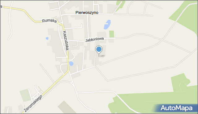 Pierwoszyno, Zachodnia, mapa Pierwoszyno