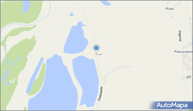 Podolsze, Zaskawie, mapa Podolsze