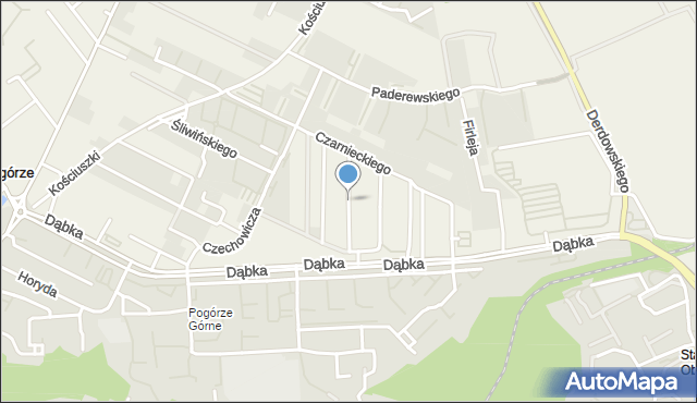 Pogórze gmina Kosakowo, Zamoyskiego Jana, hetm., mapa Pogórze gmina Kosakowo