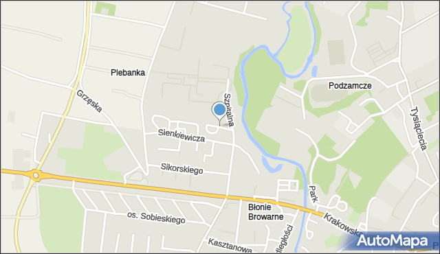 Przeworsk, Zagłoby Jana Onufrego, mapa Przeworsk