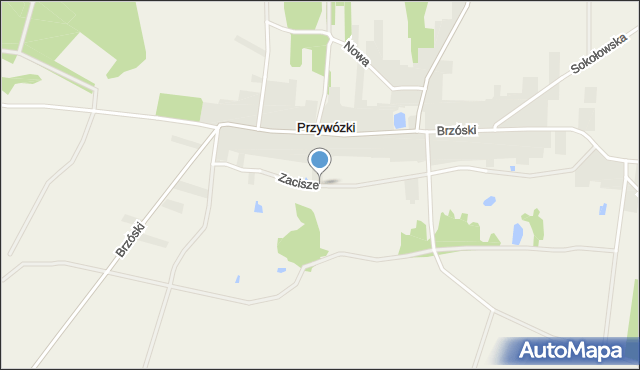 Przywózki, Zacisze, mapa Przywózki