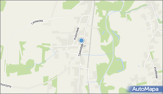 Radziszów, Zawodzie, mapa Radziszów