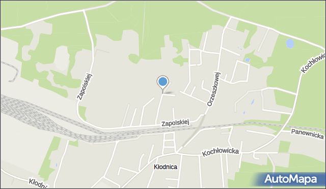 Ruda Śląska, Zapolskiej Gabrieli, mapa Rudy Śląskiej