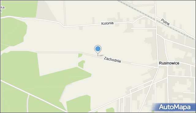 Rusinowice, Zachodnia, mapa Rusinowice