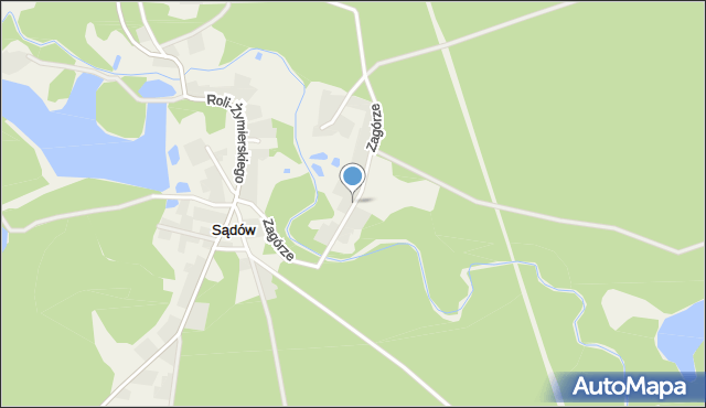 Sądów gmina Cybinka, Zagórze, mapa Sądów gmina Cybinka