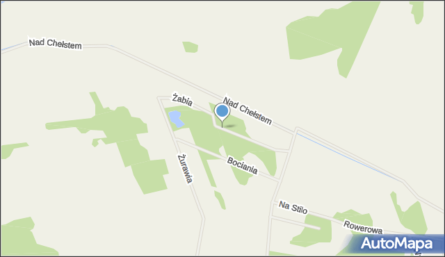 Sasino, Żabia, mapa Sasino
