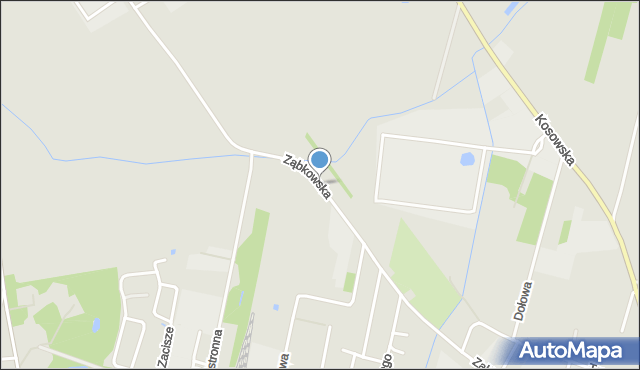 Sokołów Podlaski, Ząbkowska, mapa Sokołów Podlaski