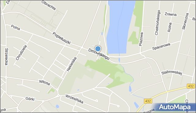 Środa Wielkopolska, Zacisze, mapa Środa Wielkopolska