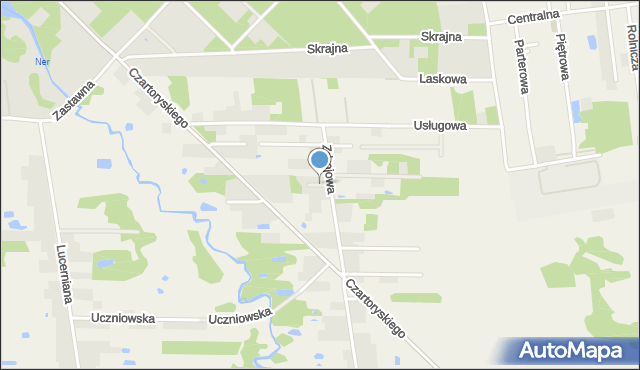 Stara Gadka, Zaułek, mapa Stara Gadka