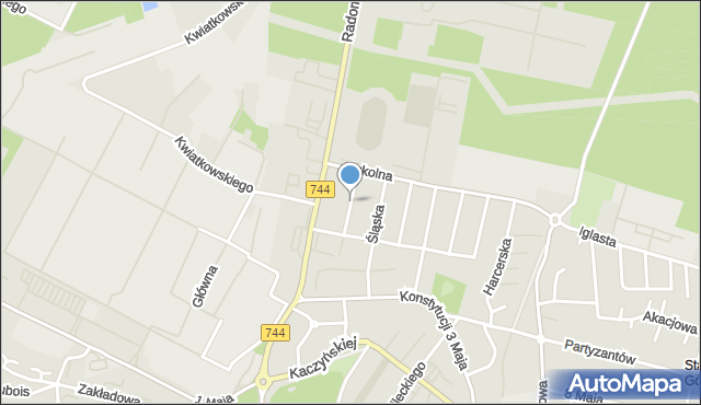 Starachowice, Zachodnia, mapa Starachowic