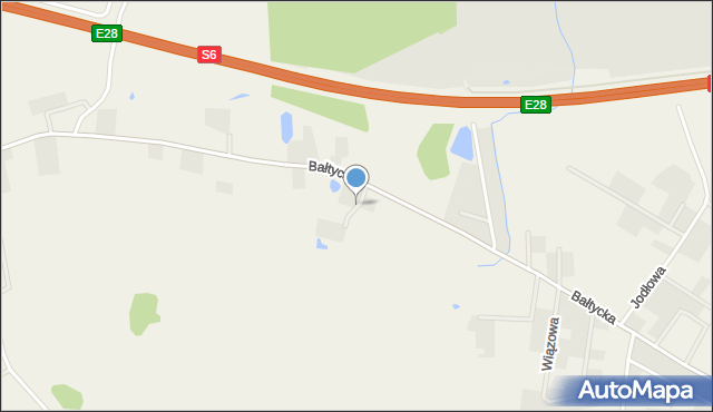 Stare Bielice gmina Biesiekierz, Zacisze, mapa Stare Bielice gmina Biesiekierz
