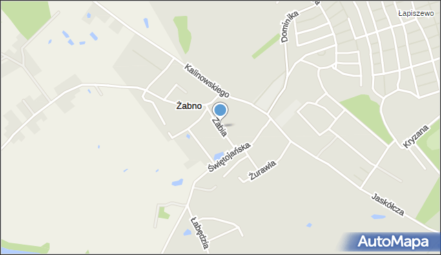 Starogard Gdański, Żabia, mapa Starogard Gdański