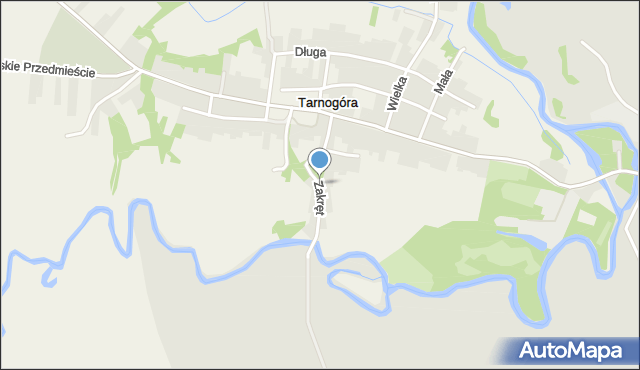 Tarnogóra gmina Izbica, Zakręt, mapa Tarnogóra gmina Izbica