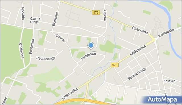 Tarnów, Zawilcowa, mapa Tarnów