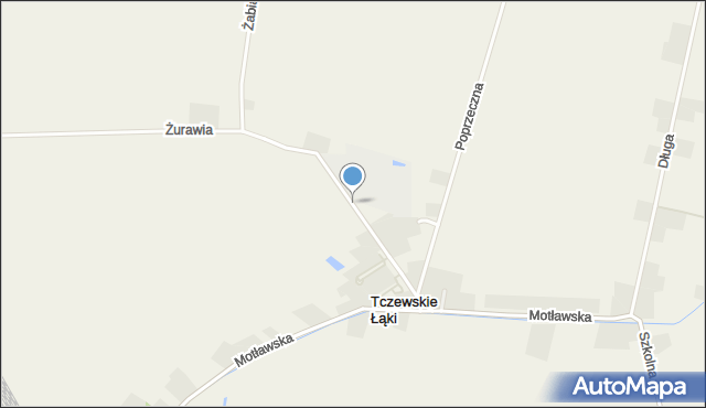 Tczewskie Łąki, Zajączkowska, mapa Tczewskie Łąki