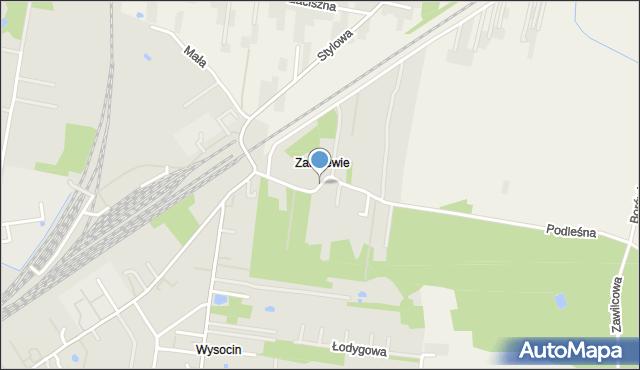 Tłuszcz powiat wołomiński, Zakrzewie, mapa Tłuszcz powiat wołomiński