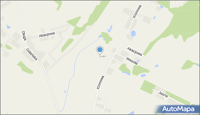 Tokary gmina Przodkowo, Zakątek, mapa Tokary gmina Przodkowo