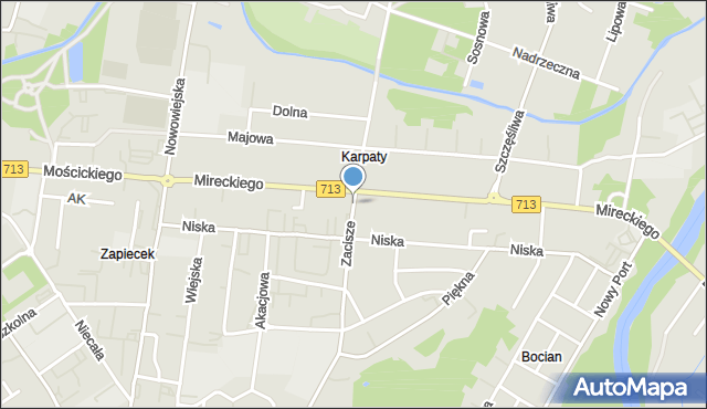 Tomaszów Mazowiecki, Zacisze, mapa Tomaszów Mazowiecki