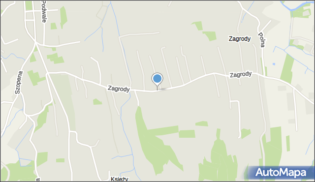 Tyczyn powiat rzeszowski, Zagrody, mapa Tyczyn powiat rzeszowski