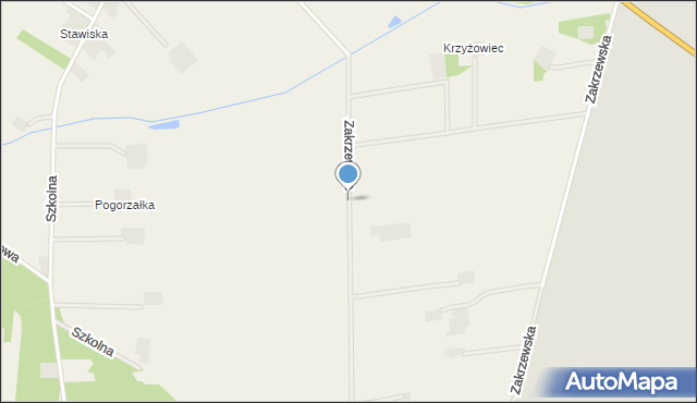 Waleńczów, Zakrzewska, mapa Waleńczów