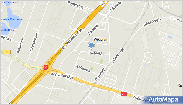 Warszawa, Zagadki, mapa Warszawy