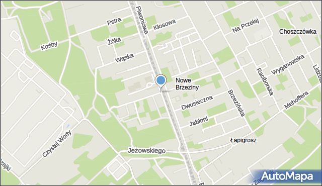 Warszawa, Zawiślańska, mapa Warszawy