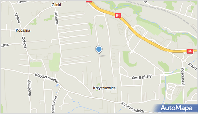 Wieliczka, Zacisze, mapa Wieliczka