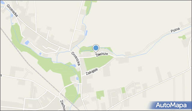 Włoszakowice, Zacisze, mapa Włoszakowice