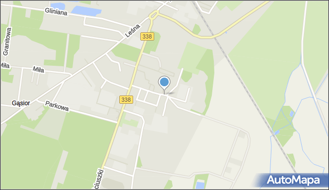 Wołów, Zaułek Zielony, mapa Wołów